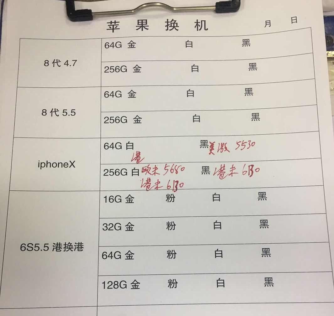 20181207-苹果iPhone8-X-6S港换港报价单.jpg