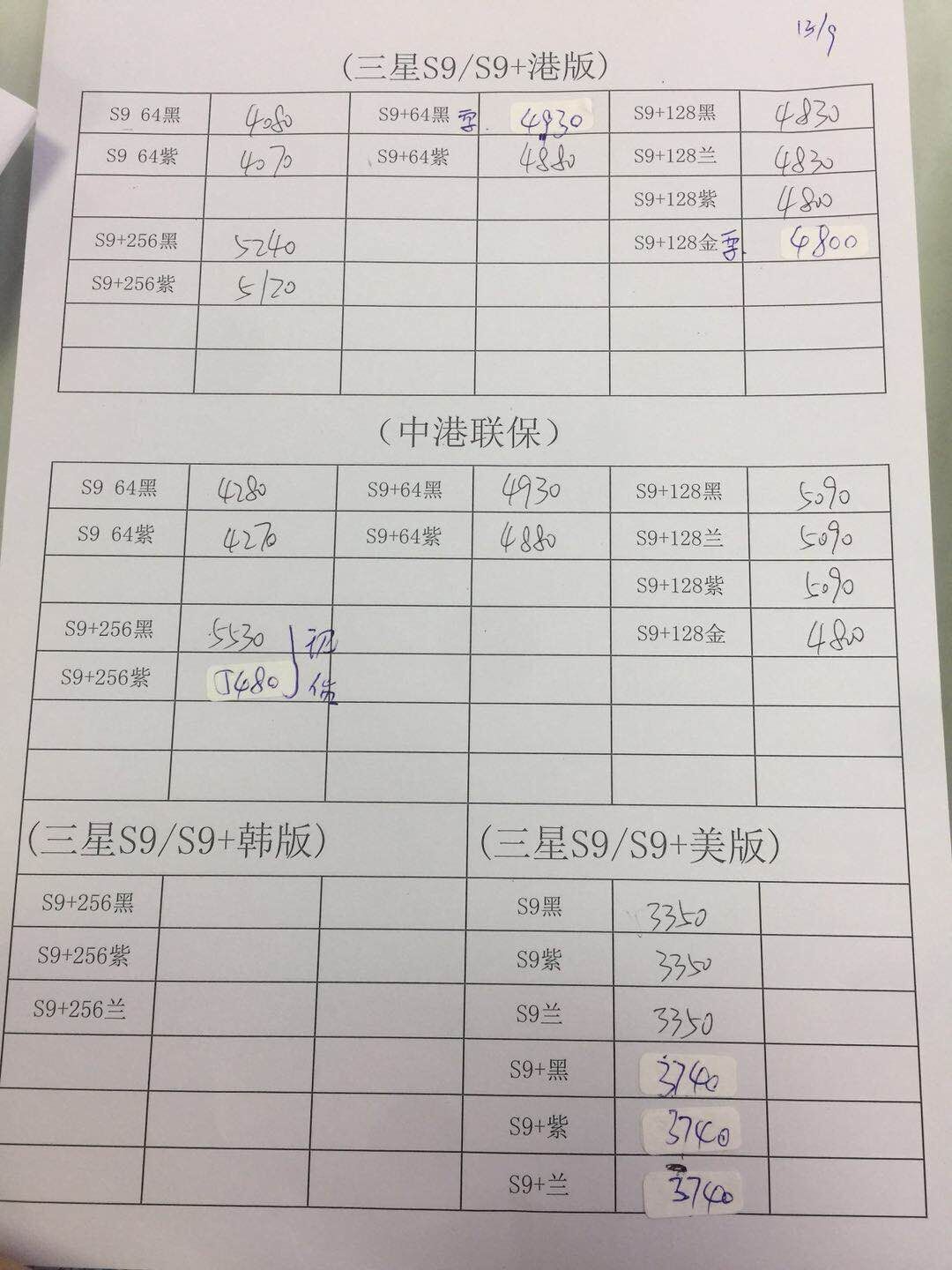 港版S9报价.jpg