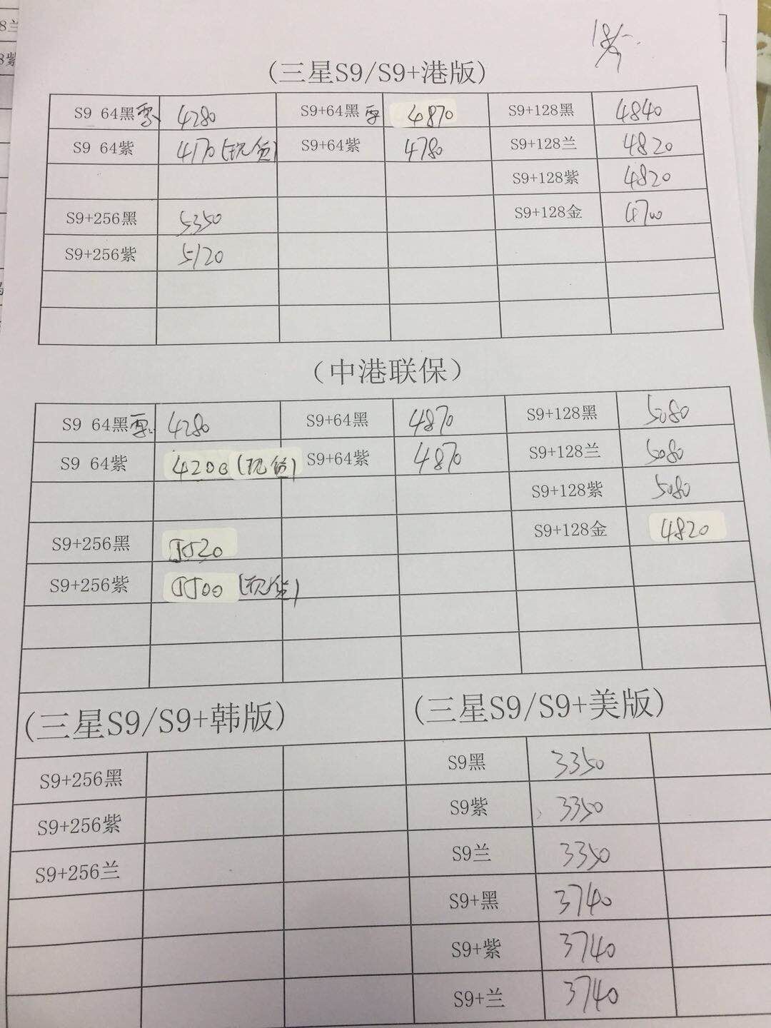 港版S9报价.jpg
