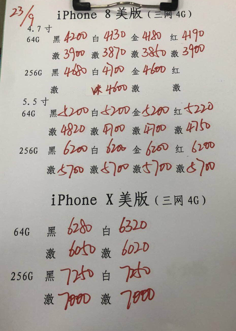 美版苹果X报价.jpg