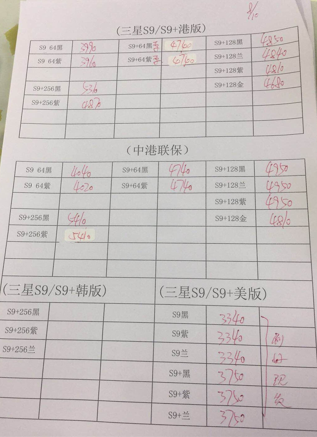 港版S9报价.jpg