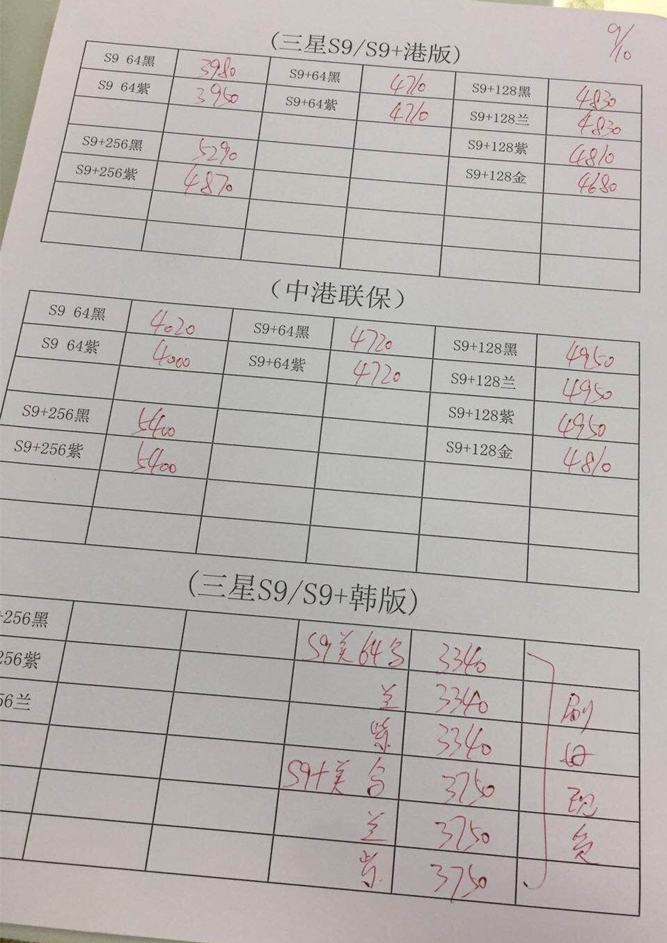 港版S9报价.jpg