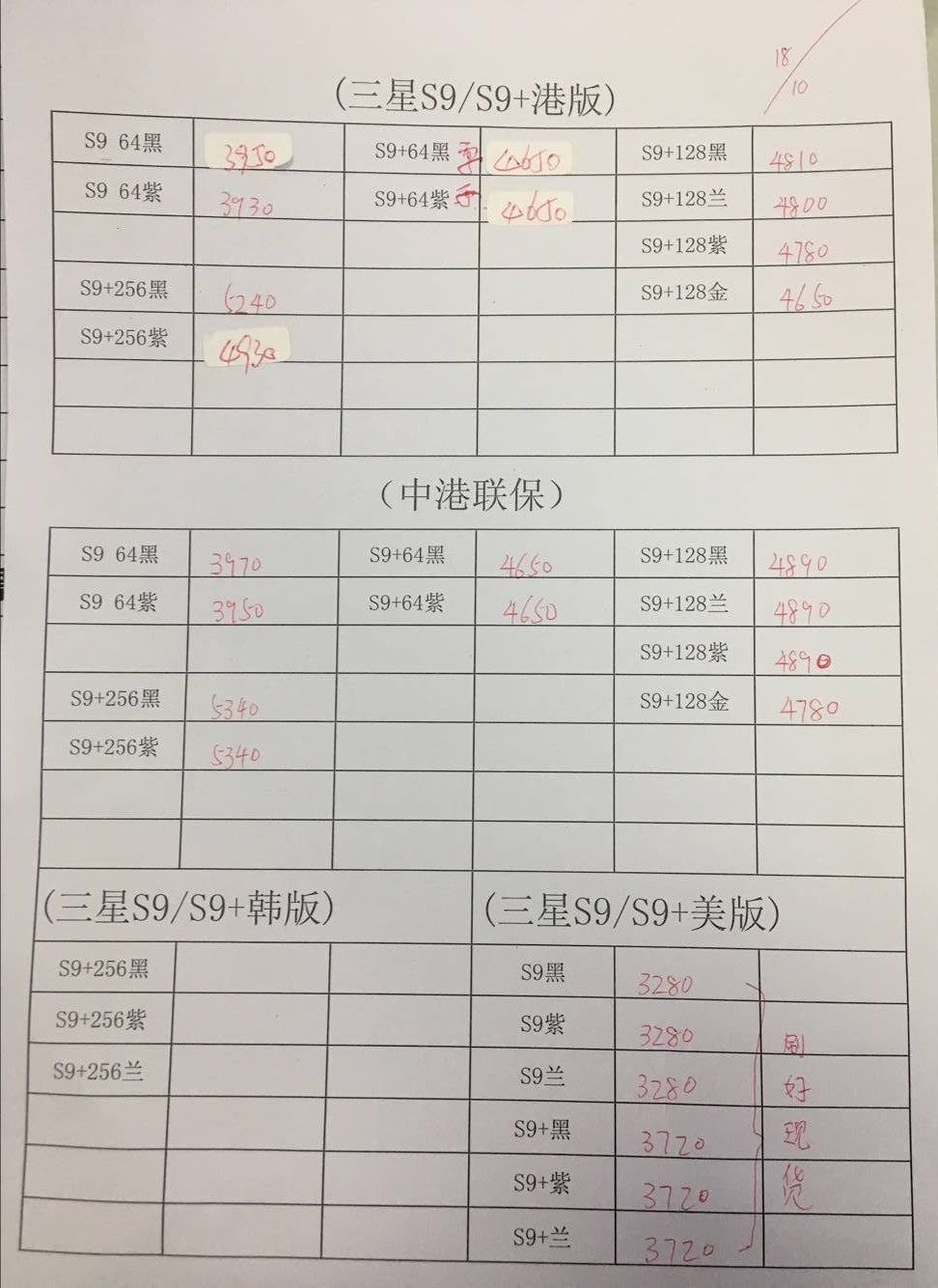 港版S9报价.jpg