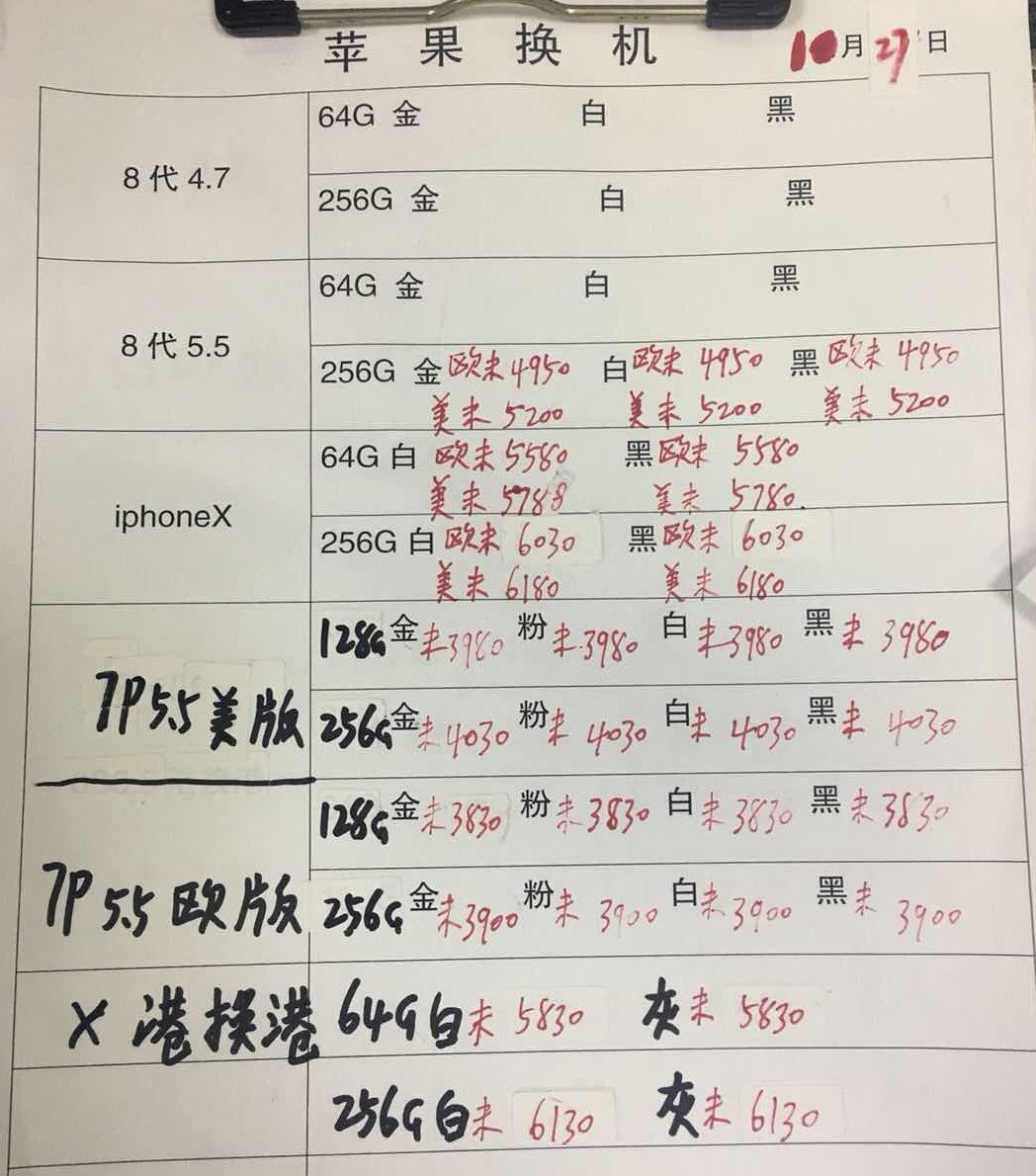 20181027-苹果iPhone8-X-6S港换港报价单.jpg