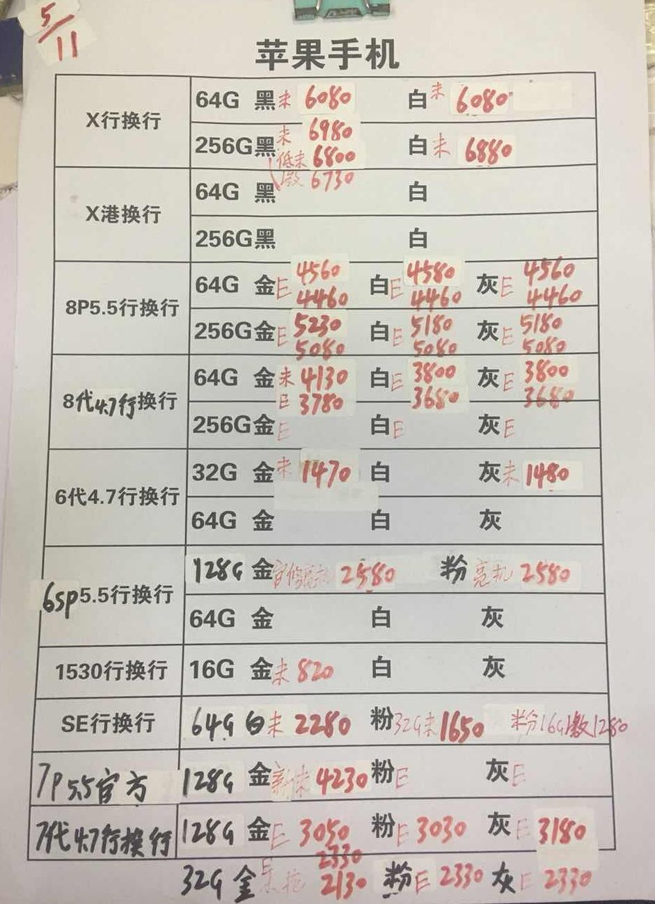 20181105-苹果iPhoneX-8-6-5SE国行官换报价单.jpg