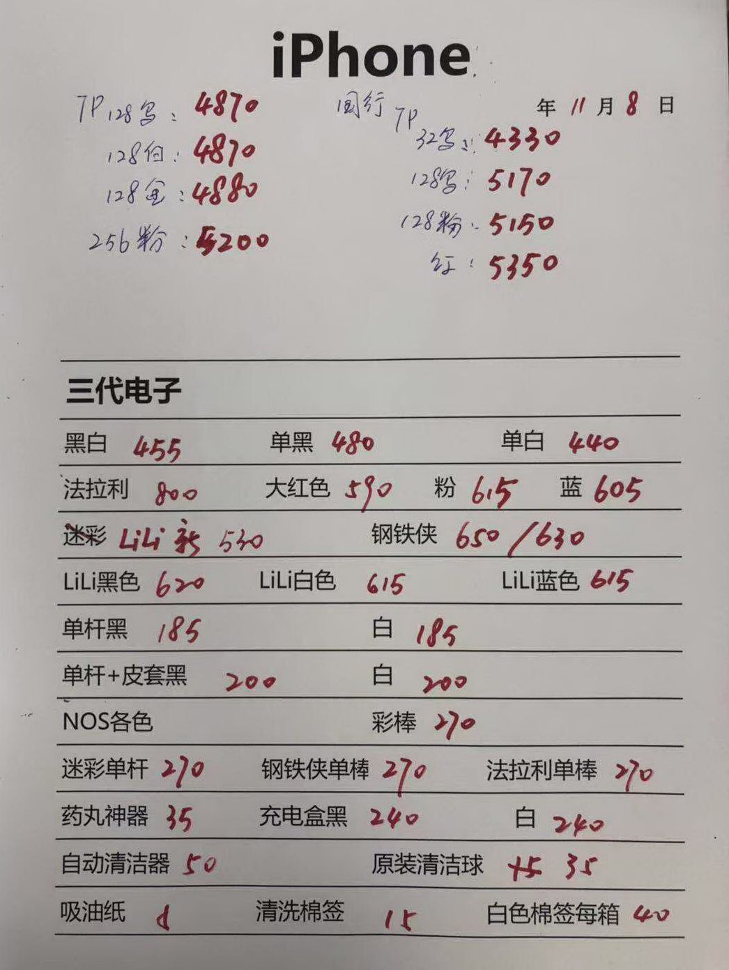 港行苹果iPhone7 IQOS lili2代电子报价.jpg