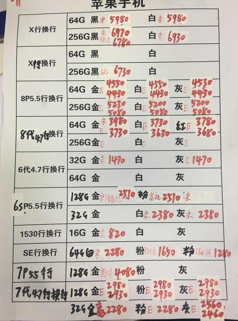 20181112-苹果iPhoneX-8-6-5SE国行官换报价单.jpg