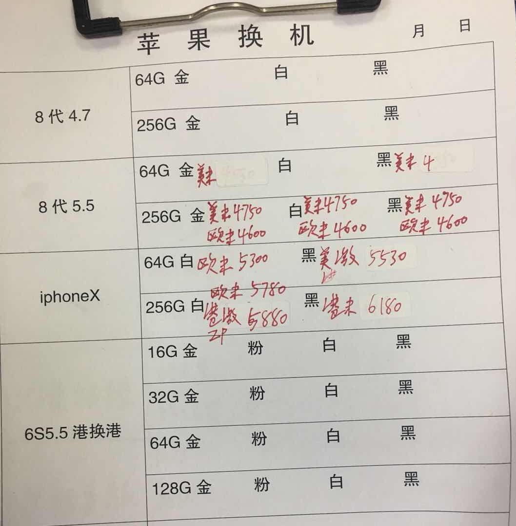 20181122-苹果iPhone8-X-6S港换港报价单.jpg