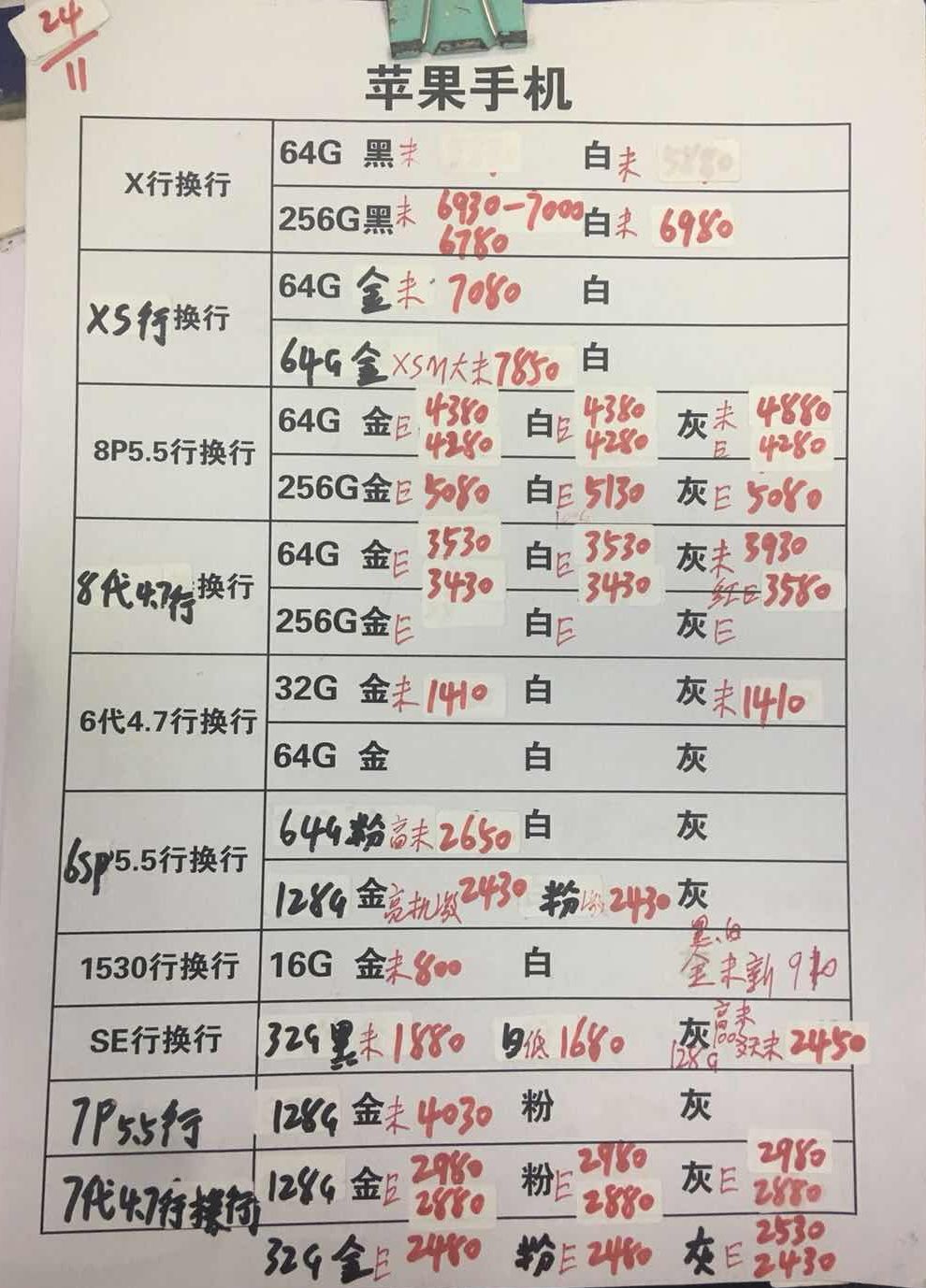 20181124-苹果iPhoneX-8-6-5SE国行官换报价单.jpg