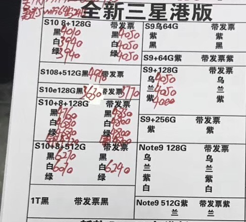 20190704-三星港行带发票S10  s10e note10全套报价单.jpg