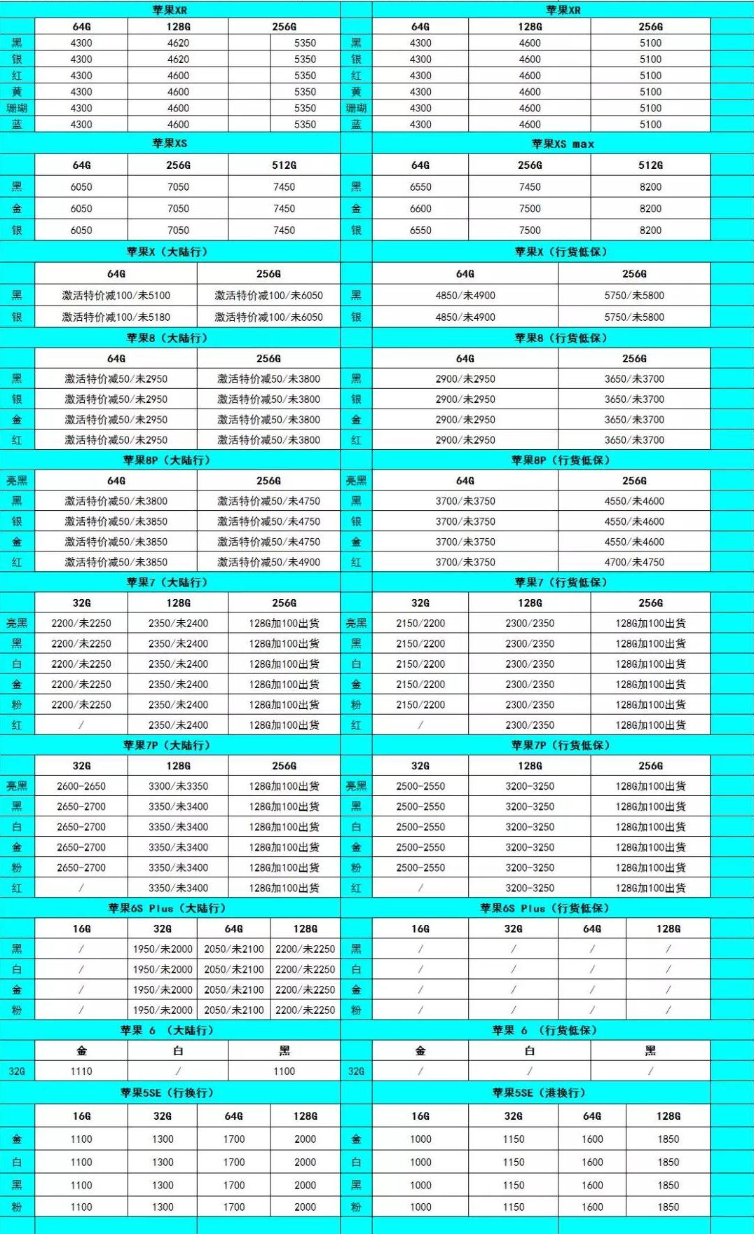 20190809-苹果iPhoneXS MAX XR X-8-7 6S国行官换报价单.jpg