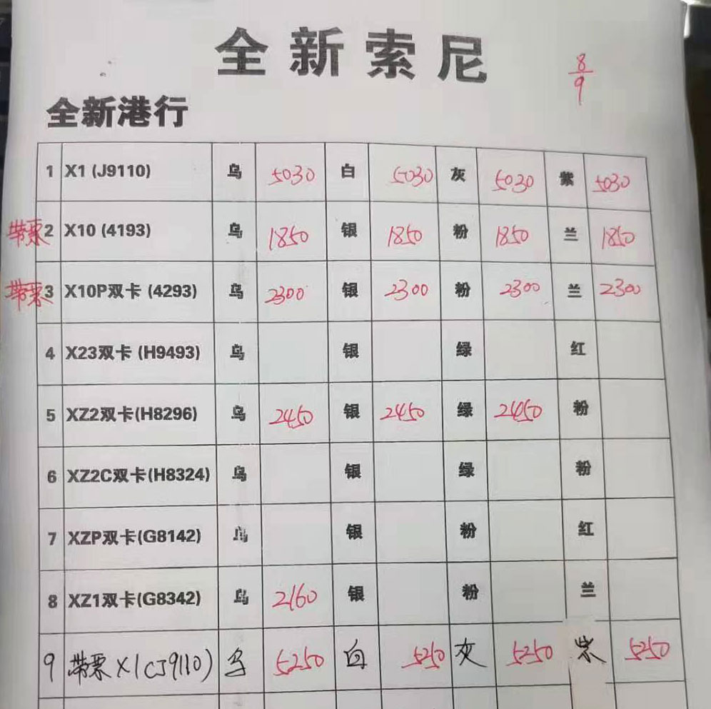 索爱手机港版报价单.jpg